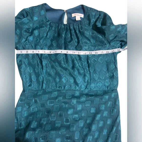 Liz Claiborne Teal Midi Dress size 8 - Picture 6 of 12